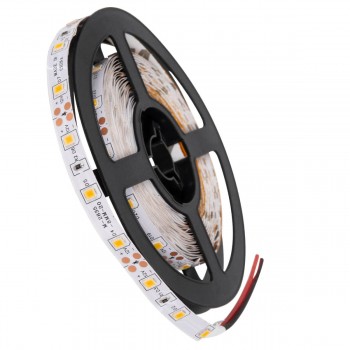 GloboStar® 90592 Ταινία LED SMD 3528 5m 4.8W/m 60LED/m 260lm/m 120° DC 12V IP20 Θερμό Λευκό 2700K - 2 Χρόνια Εγγύηση