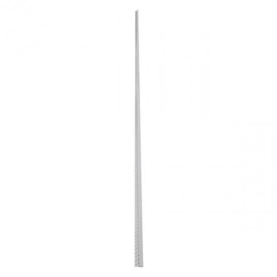 GloboStar® 70834-3M Χωνευτό για Γυψοσανίδα - Trimless Προφίλ Αλουμινίου Ανοδιωμένο με Λευκό Οπάλ Κάλυμμα για 1 Σειρά Ταινίας LED Πατητό - Press On Πακέτο 5 Τεμάχια των 3 Μέτρων