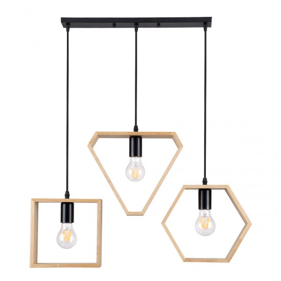 GloboStar® ELISE 00682 Μοντέρνο Κρεμαστό Φωτιστικό Οροφής Τρίφωτο 3 x E27 Μπεζ Μεταλλικό Ξύλινο Δρυς Ράγα Μ76 x Π8 x Υ130cm GloboStar® ELISE 00682 Μοντέρνο Κρεμαστό Φωτιστικό Οροφής Τρίφωτο 3 x E27 Μπεζ Μεταλλικό Ξύλινο Δρυς Ράγα Μ76 x Π8 x Υ130cm