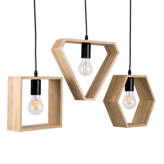GloboStar® ELISE 00682 Μοντέρνο Κρεμαστό Φωτιστικό Οροφής Τρίφωτο 3 x E27 Μπεζ Μεταλλικό Ξύλινο Δρυς Ράγα Μ76 x Π8 x Υ130cm GloboStar® ELISE 00682 Μοντέρνο Κρεμαστό Φωτιστικό Οροφής Τρίφωτο 3 x E27 Μπεζ Μεταλλικό Ξύλινο Δρυς Ράγα Μ76 x Π8 x Υ130cm