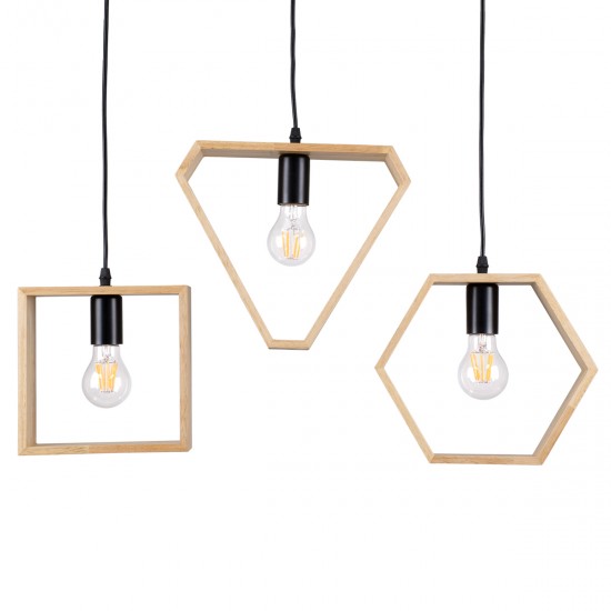 GloboStar® ELISE 00682 Μοντέρνο Κρεμαστό Φωτιστικό Οροφής Τρίφωτο 3 x E27 Μπεζ Μεταλλικό Ξύλινο Δρυς Ράγα Μ76 x Π8 x Υ130cm GloboStar® ELISE 00682 Μοντέρνο Κρεμαστό Φωτιστικό Οροφής Τρίφωτο 3 x E27 Μπεζ Μεταλλικό Ξύλινο Δρυς Ράγα Μ76 x Π8 x Υ130cm