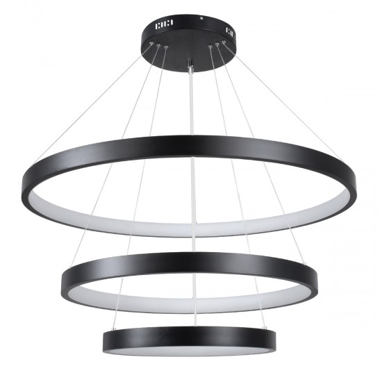 GloboStar® NEMESIS TRIO 61170 Κρεμαστό Φωτιστικό Δαχτυλίδι-Κύκλος LED CCT 120W 14723lm 360° AC 220-240V - Εναλλαγή Φωτισμού μέσω Τηλεχειριστηρίου All In One Ψυχρό 6000k+Φυσικό 4500k+Θερμό 2700k Dimmable Φ40+60+80cm - Μαύρο - 3 Years Warranty GloboStar® NEMESIS TRIO 61170 Κρεμαστό Φωτιστικό Δαχτυλίδι-Κύκλος LED CCT 120W 14723lm 360° AC 220-240V - Εναλλαγή Φωτισμού μέσω Τηλεχειριστηρίου All In One Ψυχρό 6000k+Φυσικό 4500k+Θερμό 2700k Dimmable Φ40+60+80cm - Μαύρο - 3 Years Warranty