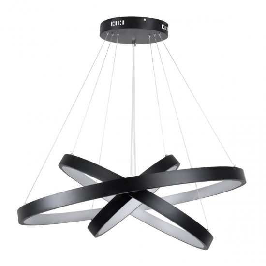 GloboStar® NEMESIS TRIO 61170 Κρεμαστό Φωτιστικό Δαχτυλίδι-Κύκλος LED CCT 120W 14723lm 360° AC 220-240V - Εναλλαγή Φωτισμού μέσω Τηλεχειριστηρίου All In One Ψυχρό 6000k+Φυσικό 4500k+Θερμό 2700k Dimmable Φ40+60+80cm - Μαύρο - 3 Years Warranty GloboStar® NEMESIS TRIO 61170 Κρεμαστό Φωτιστικό Δαχτυλίδι-Κύκλος LED CCT 120W 14723lm 360° AC 220-240V - Εναλλαγή Φωτισμού μέσω Τηλεχειριστηρίου All In One Ψυχρό 6000k+Φυσικό 4500k+Θερμό 2700k Dimmable Φ40+60+80cm - Μαύρο - 3 Years Warranty