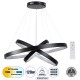 GloboStar® NEMESIS TRIO 61170-DECO Κρεμαστό Φωτιστικό Δαχτυλίδι-Κύκλος LED CCT 120W 14723lm 360° AC 220-240V - Εναλλαγή Φωτισμού μέσω Τηλεχειριστηρίου All In One Ψυχρό 6000k+Φυσικό 4500k+Θερμό 2700k Dimmable Φ40+60+80cm - Μαύρο - 3 Years Warranty GloboStar® NEMESIS TRIO 61170-DECO Κρεμαστό Φωτιστικό Δαχτυλίδι-Κύκλος LED CCT 120W 14723lm 360° AC 220-240V - Εναλλαγή Φωτισμού μέσω Τηλεχειριστηρίου All In One Ψυχρό 6000k+Φυσικό 4500k+Θερμό 2700k Dimmable Φ40+60+80cm - Μαύρο - 3 Years Warranty