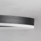GloboStar® VENOM 61117 Φωτιστικό Οροφής Δαχτυλίδι-Κύκλος LED CCT 45W 5445lm 360° AC 220-240V - Εναλλαγή Φωτισμού μέσω Τηλεχειριστηρίου All In One Ψυχρό 6000k+Φυσικό 4500k+Θερμό 2700k Dimmable Φ40cm+BackLight - Μαύρο - 3 Years Warranty