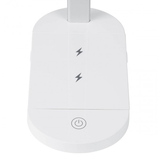 GloboStar® FIARIA 76531 Μοντέρνο Επιτραπέζιο Φωτιστικό Πορτατίφ LED 5W 500lm 180° DC 5V - με Ασύρματη Φόρτιση - Wireless Charger - Διακόπτη Αφής - CCT Θερμό Λευκό 2700K - Φυσικό Λευκό 4500K - Ψυχρό Λευκό 6000K Dimmable - Μ25 x Π10.5 x Υ35.5 - Λευκό GloboStar® FIARIA 76531 Μοντέρνο Επιτραπέζιο Φωτιστικό Πορτατίφ LED 5W 500lm 180° DC 5V - με Ασύρματη Φόρτιση - Wireless Charger - Διακόπτη Αφής - CCT Θερμό Λευκό 2700K - Φυσικό Λευκό 4500K - Ψυχρό Λευκό 6000K Dimmable - Μ25 x Π10.5 x Υ35.5 - Λευκό