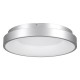 GloboStar® SALEM 61234 Πλαφονιέρα Οροφής Δαχτυλίδι-Κύκλος LED CCT 75W 8625lm 120° AC 220-240V - Εναλλαγή Φωτισμού μέσω Τηλεχειριστηρίου All In One Ψυχρό 6000k+Φυσικό 4500k+Θερμό 2700k Dimmable Φ45cm - Ασημί - 3 Years Warranty