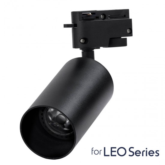 GloboStar® LEO 60353 Κινούμενο Στρόγγυλο Φωτιστικό Σποτ Ράγας Αλουμινίου με Ντουί GU10 AC 220-240V IP20 Φ6 x Υ19cm - 2 Γραμμών - Μαύρο - 5 Years Warranty GloboStar® LEO 60353 Κινούμενο Στρόγγυλο Φωτιστικό Σποτ Ράγας Αλουμινίου με Ντουί GU10 AC 220-240V IP20 Φ6 x Υ19cm - 2 Γραμμών - Μαύρο - 5 Years Warranty