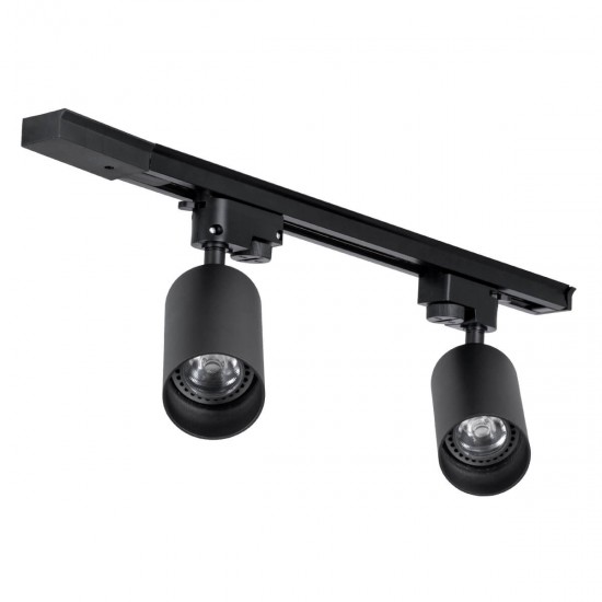 GloboStar® LEO 60354 Μοντέρνο Φωτιστικό Οροφής Ράγα με Κινούμενα Σποτ Αλουμινίου Δίφωτο 2 x GU10 AC 220-240V IP20 Μ50.5 x Π6 x Υ20cm - 2 Γραμμών - Μαύρο - 5 Years Warranty GloboStar® LEO 60354 Μοντέρνο Φωτιστικό Οροφής Ράγα με Κινούμενα Σποτ Αλουμινίου Δίφωτο 2 x GU10 AC 220-240V IP20 Μ50.5 x Π6 x Υ20cm - 2 Γραμμών - Μαύρο - 5 Years Warranty
