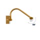 GloboStar® MIRA 60435 Μοντέρνο Φωτιστικό Τοίχου - Απλίκα Καθρέπτη Μπάνιου - Πίνακα LED 12W 1400lm 120° AC 220-240V IP44 Μ60 x Π20 x Υ13cm - Φυσικό Λευκό 4500K - Χάλκινο - 3 Years Warranty