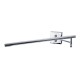 GloboStar® FRIDA 60458 Μοντέρνο Φωτιστικό Τοίχου - Απλίκα Καθρέπτη Μπάνιου - Πίνακα LED 12W 1400lm 120° AC 220-240V IP44 Μ51 x Π9 έως Π68(Ρυθμιζόμενο) x Υ10cm - Φυσικό Λευκό 4500K - Χρώμιο Νίκελ - 3 Years Warranty