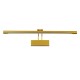 GloboStar® LAURA 60425 Μοντέρνο Φωτιστικό Τοίχου - Απλίκα Καθρέπτη Μπάνιου - Πίνακα LED 12W 1400lm 120° AC 220-240V IP44 Μ60 x Π27 x Υ13cm - Φυσικό Λευκό 4500K - Χρυσό - 3 Years Warranty