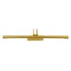 GloboStar® LAURA 60425 Μοντέρνο Φωτιστικό Τοίχου - Απλίκα Καθρέπτη Μπάνιου - Πίνακα LED 12W 1400lm 120° AC 220-240V IP44 Μ60 x Π27 x Υ13cm - Φυσικό Λευκό 4500K - Χρυσό - 3 Years Warranty