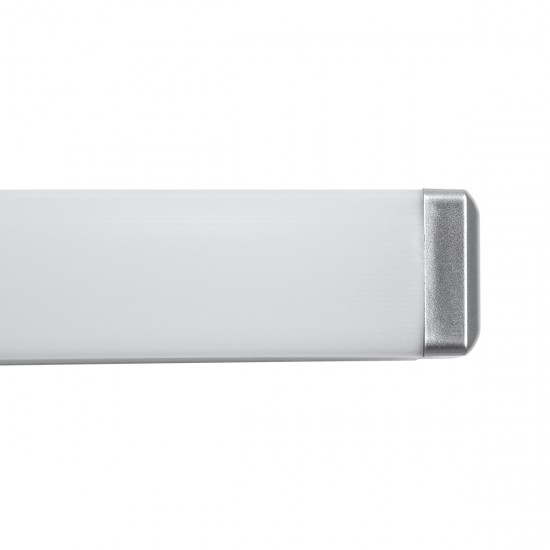 GloboStar® RENATA 60442 Μοντέρνο Φωτιστικό Τοίχου - Απλίκα Καθρέπτη Μπάνιου - Πίνακα LED 12W 1400lm 210° AC 220-240V IP44 Μ60 x Π4 x Υ5.5cm - Φυσικό Λευκό 4500K - Χρώμιο Νίκελ - 3 Years Warranty GloboStar® RENATA 60442 Μοντέρνο Φωτιστικό Τοίχου - Απλίκα Καθρέπτη Μπάνιου - Πίνακα LED 12W 1400lm 210° AC 220-240V IP44 Μ60 x Π4 x Υ5.5cm - Φυσικό Λευκό 4500K - Χρώμιο Νίκελ - 3 Years Warranty