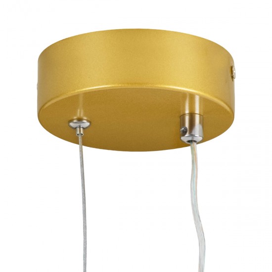 GloboStar® ILDI 61090 Κρεμαστό Φωτιστικό Οροφής Design LED CCT 12W 1440lm 300° AC 220-240V - Εναλλαγή Φωτισμού μέσω Διακόπτη On/Off All In One Ψυχρό 6000k+Φυσικό 4500k+Θερμό 2700k Μ10 x Π2.3 x Υ38cm - Χρυσό Βούρτσας GloboStar® ILDI 61090 Κρεμαστό Φωτιστικό Οροφής Design LED CCT 12W 1440lm 300° AC 220-240V - Εναλλαγή Φωτισμού μέσω Διακόπτη On/Off All In One Ψυχρό 6000k+Φυσικό 4500k+Θερμό 2700k Μ10 x Π2.3 x Υ38cm - Χρυσό Βούρτσας