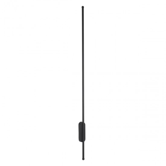 GloboStar® HARLEM 61335 Φωτιστικό Τοίχου - Απλίκα Design LED CCT 18W 2160lm 120° AC 220-240V - Εναλλαγή Φωτισμού μέσω Διακόπτη On/Off All In One Ψυχρό 6000k+Φυσικό 4500k+Θερμό 2700k Μ5 x Π4 x Υ120cm - Μαύρο - 3 Years Warranty