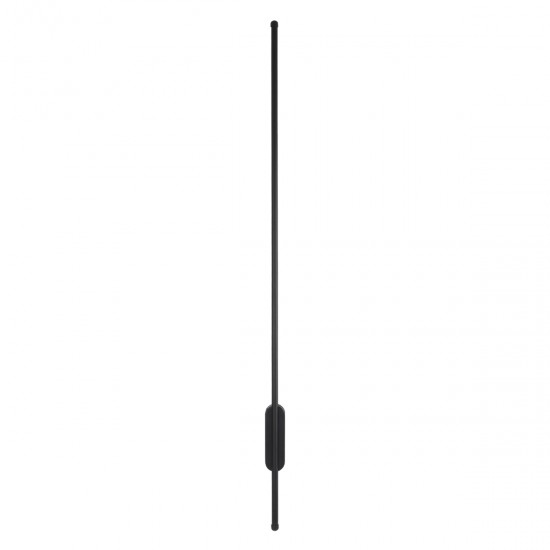 GloboStar® HARLEM 61335 Φωτιστικό Τοίχου - Απλίκα Design LED CCT 18W 2160lm 120° AC 220-240V - Εναλλαγή Φωτισμού μέσω Διακόπτη On/Off All In One Ψυχρό 6000k+Φυσικό 4500k+Θερμό 2700k Μ5 x Π4 x Υ120cm - Μαύρο - 3 Years Warranty