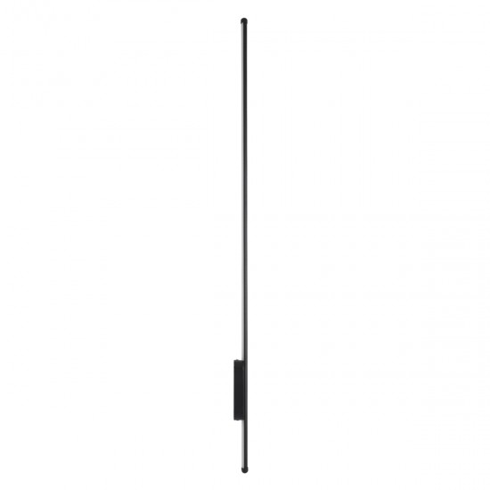 GloboStar® HARLEM 61335 Φωτιστικό Τοίχου - Απλίκα Design LED CCT 18W 2160lm 120° AC 220-240V - Εναλλαγή Φωτισμού μέσω Διακόπτη On/Off All In One Ψυχρό 6000k+Φυσικό 4500k+Θερμό 2700k Μ5 x Π4 x Υ120cm - Μαύρο - 3 Years Warranty