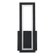 GloboStar® TIARA 61327 Φωτιστικό Τοίχου - Απλίκα Design LED CCT 12W 1440lm 360° AC 220-240V - Εναλλαγή Φωτισμού μέσω Διακόπτη On/Off All In One Ψυχρό 6000k+Φυσικό 4500k+Θερμό 2700k Μ12.5 x Π4 x Υ32cm - Μαύρο - 3 Years Warranty
