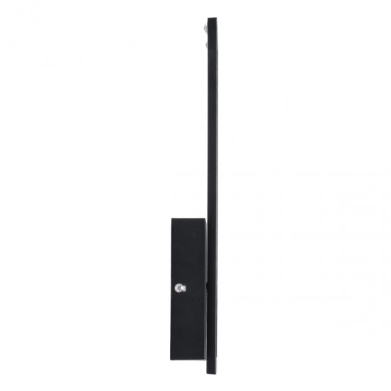 GloboStar® TIARA 61327 Φωτιστικό Τοίχου - Απλίκα Design LED CCT 12W 1440lm 360° AC 220-240V - Εναλλαγή Φωτισμού μέσω Διακόπτη On/Off All In One Ψυχρό 6000k+Φυσικό 4500k+Θερμό 2700k Μ12.5 x Π4 x Υ32cm - Μαύρο - 3 Years Warranty