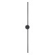 GloboStar® DIADEM 61333 Φωτιστικό Τοίχου - Απλίκα Design LED CCT 18W 2160lm 120° AC 220-240V - Εναλλαγή Φωτισμού μέσω Διακόπτη On/Off All In One Ψυχρό 6000k+Φυσικό 4500k+Θερμό 2700k Μ10 x Π4 x Υ120cm - Μαύρο - 3 Years Warranty