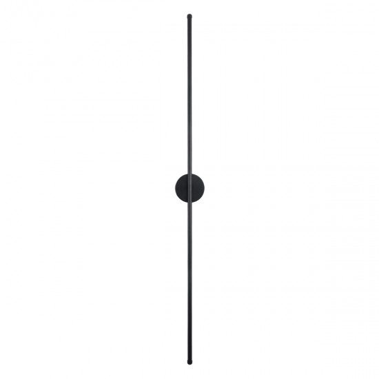 GloboStar® DIADEM 61333 Φωτιστικό Τοίχου - Απλίκα Design LED CCT 18W 2160lm 120° AC 220-240V - Εναλλαγή Φωτισμού μέσω Διακόπτη On/Off All In One Ψυχρό 6000k+Φυσικό 4500k+Θερμό 2700k Μ10 x Π4 x Υ120cm - Μαύρο - 3 Years Warranty