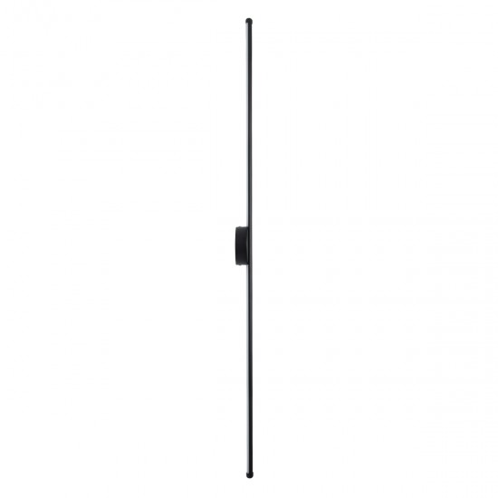 GloboStar® DIADEM 61333 Φωτιστικό Τοίχου - Απλίκα Design LED CCT 18W 2160lm 120° AC 220-240V - Εναλλαγή Φωτισμού μέσω Διακόπτη On/Off All In One Ψυχρό 6000k+Φυσικό 4500k+Θερμό 2700k Μ10 x Π4 x Υ120cm - Μαύρο - 3 Years Warranty