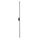 GloboStar® DIADEM 61333 Φωτιστικό Τοίχου - Απλίκα Design LED CCT 18W 2160lm 120° AC 220-240V - Εναλλαγή Φωτισμού μέσω Διακόπτη On/Off All In One Ψυχρό 6000k+Φυσικό 4500k+Θερμό 2700k Μ10 x Π4 x Υ120cm - Μαύρο - 3 Years Warranty