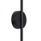 GloboStar® DIADEM 61333 Φωτιστικό Τοίχου - Απλίκα Design LED CCT 18W 2160lm 120° AC 220-240V - Εναλλαγή Φωτισμού μέσω Διακόπτη On/Off All In One Ψυχρό 6000k+Φυσικό 4500k+Θερμό 2700k Μ10 x Π4 x Υ120cm - Μαύρο - 3 Years Warranty