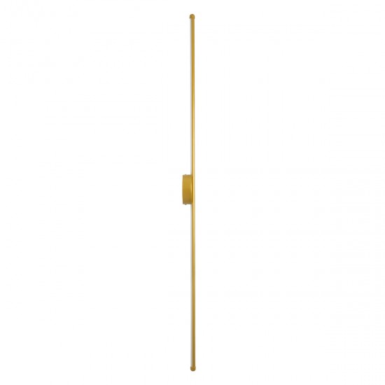GloboStar® DIADEM 61334 Φωτιστικό Τοίχου - Απλίκα Design LED CCT 18W 2160lm 120° AC 220-240V - Εναλλαγή Φωτισμού μέσω Διακόπτη On/Off All In One Ψυχρό 6000k+Φυσικό 4500k+Θερμό 2700k Μ10 x Π4 x Υ120cm - Χρυσό - 3 Years Warranty