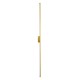 GloboStar® DIADEM 61334 Φωτιστικό Τοίχου - Απλίκα Design LED CCT 18W 2160lm 120° AC 220-240V - Εναλλαγή Φωτισμού μέσω Διακόπτη On/Off All In One Ψυχρό 6000k+Φυσικό 4500k+Θερμό 2700k Μ10 x Π4 x Υ120cm - Χρυσό - 3 Years Warranty