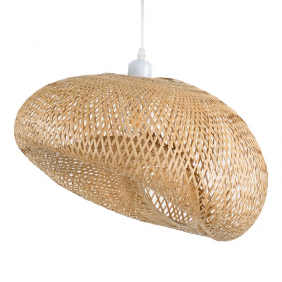 GloboStar® CARIBBEAN 01723 Vintage Κρεμαστό Φωτιστικό Οροφής Μονόφωτο 1 x E27 Μπεζ Ξύλινο Μπαμπού Φ45 x Y24cm GloboStar® CARIBBEAN 01723 Vintage Κρεμαστό Φωτιστικό Οροφής Μονόφωτο 1 x E27 Μπεζ Ξύλινο Μπαμπού Φ45 x Y24cm