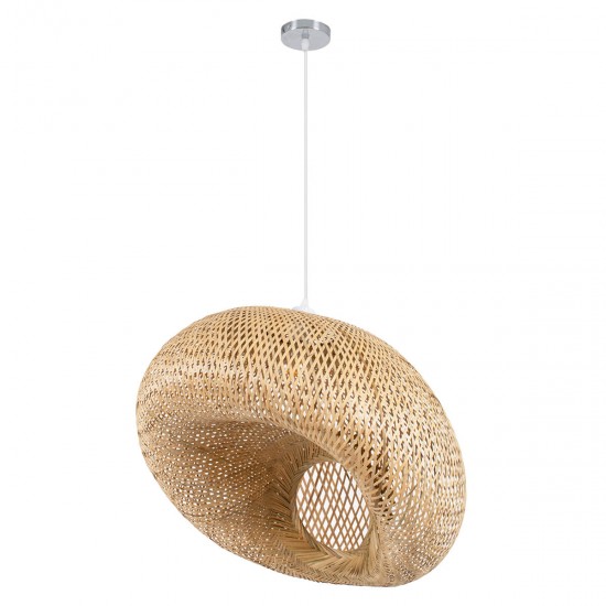 GloboStar® CARIBBEAN 01724 Vintage Κρεμαστό Φωτιστικό Οροφής Μονόφωτο 1 x E27 Μπεζ Ξύλινο Μπαμπού Φ60 x Y38cm GloboStar® CARIBBEAN 01724 Vintage Κρεμαστό Φωτιστικό Οροφής Μονόφωτο 1 x E27 Μπεζ Ξύλινο Μπαμπού Φ60 x Y38cm