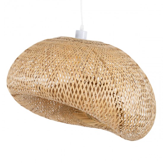 GloboStar® CARIBBEAN 01724 Vintage Κρεμαστό Φωτιστικό Οροφής Μονόφωτο 1 x E27 Μπεζ Ξύλινο Μπαμπού Φ60 x Y38cm GloboStar® CARIBBEAN 01724 Vintage Κρεμαστό Φωτιστικό Οροφής Μονόφωτο 1 x E27 Μπεζ Ξύλινο Μπαμπού Φ60 x Y38cm