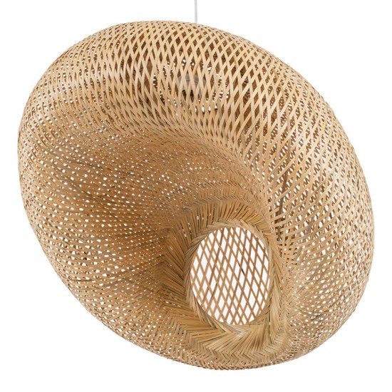 GloboStar® CARIBBEAN 01724 Vintage Κρεμαστό Φωτιστικό Οροφής Μονόφωτο 1 x E27 Μπεζ Ξύλινο Μπαμπού Φ60 x Y38cm GloboStar® CARIBBEAN 01724 Vintage Κρεμαστό Φωτιστικό Οροφής Μονόφωτο 1 x E27 Μπεζ Ξύλινο Μπαμπού Φ60 x Y38cm