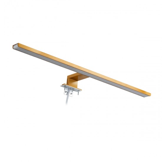 GloboStar® NINA 60423 Μοντέρνο Φωτιστικό Τοίχου - Απλίκα Καθρέπτη Μπάνιου - Πίνακα LED 12W 1400lm 120° AC 220-240V IP44 Μ60 x Π10.5 x Υ4cm - Φυσικό Λευκό 4500K - Χάλκινο - 3 Years Warranty GloboStar® NINA 60423 Μοντέρνο Φωτιστικό Τοίχου - Απλίκα Καθρέπτη Μπάνιου - Πίνακα LED 12W 1400lm 120° AC 220-240V IP44 Μ60 x Π10.5 x Υ4cm - Φυσικό Λευκό 4500K - Χάλκινο - 3 Years Warranty