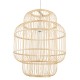GloboStar® HAITI 01763 Vintage Κρεμαστό Φωτιστικό Οροφής Μονόφωτο 1 x E27 Μπεζ Ξύλινο Μπαμπού Πλέγμα Φ48 x Υ60cm GloboStar® HAITI 01763 Vintage Κρεμαστό Φωτιστικό Οροφής Μονόφωτο 1 x E27 Μπεζ Ξύλινο Μπαμπού Πλέγμα Φ48 x Υ60cm