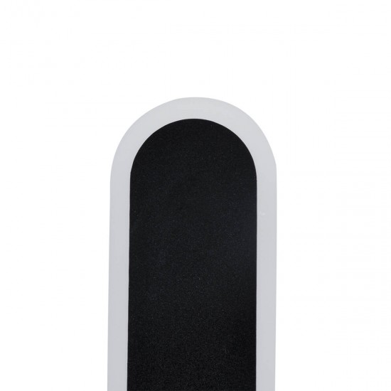 GloboStar® HOUSTON 61347 Φωτιστικό Τοίχου - Απλίκα Design LED CCT 18W 2160lm 360° AC 220-240V - Εναλλαγή Φωτισμού μέσω Διακόπτη On/Off All In One Ψυχρό 6000k+Φυσικό 4500k+Θερμό 2700k Μ6 x Π3 x Υ60cm - Μαύρο - 3 Years Warranty