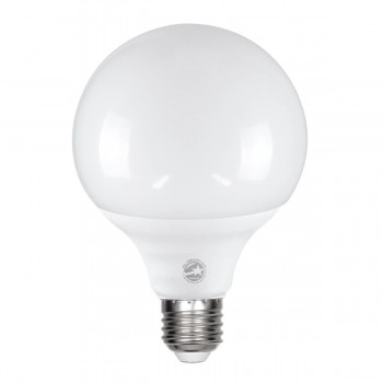 GloboStar® 60041 Λάμπα LED E27 G95 Γλόμπος 15W 1410lm 260° AC 220-240V IP20 Φ9.5 x Υ14cm Θερμό Λευκό 2700K - 3 Years Warranty