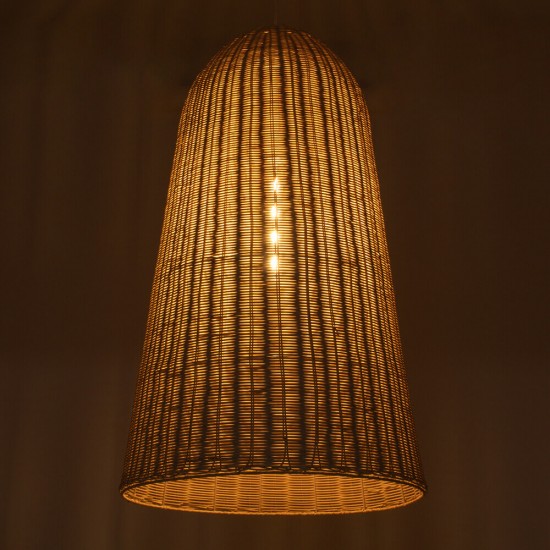GloboStar® FAROL 01746 Μοντέρνο Κρεμαστό Φωτιστικό Οροφής Μονόφωτο 1 x E27 Μπεζ Μπαμπού Καμπάνα Φ60 x Υ100cm GloboStar® FAROL 01746 Μοντέρνο Κρεμαστό Φωτιστικό Οροφής Μονόφωτο 1 x E27 Μπεζ Μπαμπού Καμπάνα Φ60 x Υ100cm