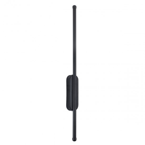 GloboStar® HARLEM 61331 Φωτιστικό Τοίχου - Απλίκα Design LED CCT 9W 1080lm 120° AC 220-240V - Εναλλαγή Φωτισμού μέσω Διακόπτη On/Off All In One Ψυχρό 6000k+Φυσικό 4500k+Θερμό 2700k Μ5 x Π4 x Υ60cm - Μαύρο - 3 Years Warranty