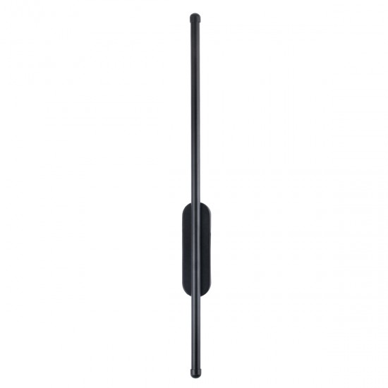 GloboStar® HARLEM 61331 Φωτιστικό Τοίχου - Απλίκα Design LED CCT 9W 1080lm 120° AC 220-240V - Εναλλαγή Φωτισμού μέσω Διακόπτη On/Off All In One Ψυχρό 6000k+Φυσικό 4500k+Θερμό 2700k Μ5 x Π4 x Υ60cm - Μαύρο - 3 Years Warranty