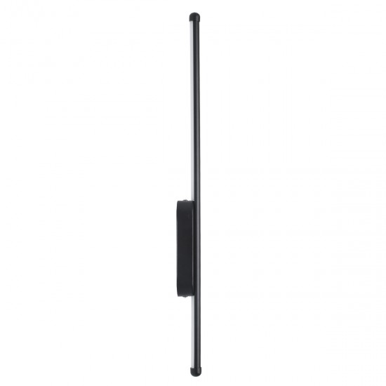 GloboStar® HARLEM 61331 Φωτιστικό Τοίχου - Απλίκα Design LED CCT 9W 1080lm 120° AC 220-240V - Εναλλαγή Φωτισμού μέσω Διακόπτη On/Off All In One Ψυχρό 6000k+Φυσικό 4500k+Θερμό 2700k Μ5 x Π4 x Υ60cm - Μαύρο - 3 Years Warranty