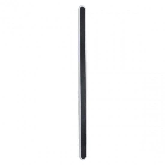 GloboStar® HOUSTON 61349 Φωτιστικό Τοίχου - Απλίκα Design LED CCT 24W 2880lm 360° AC 220-240V - Εναλλαγή Φωτισμού μέσω Διακόπτη On/Off All In One Ψυχρό 6000k+Φυσικό 4500k+Θερμό 2700k Μ6 x Π3 x Υ100cm - Μαύρο - 3 Years Warranty