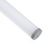 GloboStar® 70853-3M Κρεμαστό Προφίλ Αλουμινίου Ανοδιωμένο με Στρόγγυλο Λευκό Οπάλ Κάλυμμα για έως 2 Σειρές Ταινίας LED Πατητό - Press On 3 Μέτρα