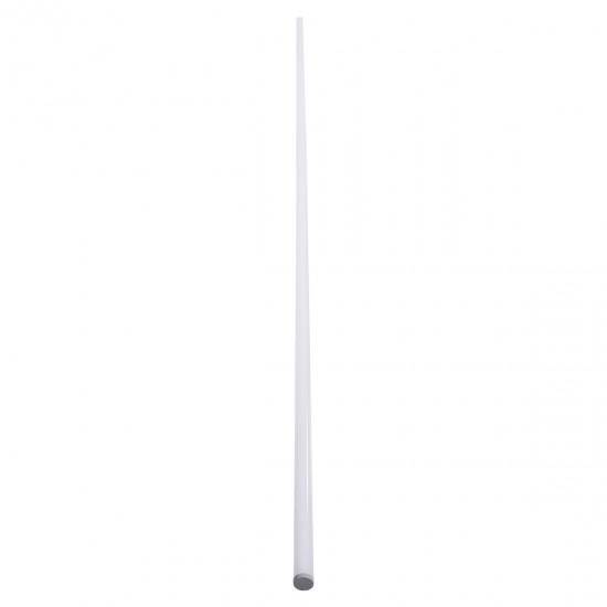 GloboStar® 70853-3M Κρεμαστό Προφίλ Αλουμινίου Ανοδιωμένο με Στρόγγυλο Λευκό Οπάλ Κάλυμμα για έως 2 Σειρές Ταινίας LED Πατητό - Press On 3 Μέτρα