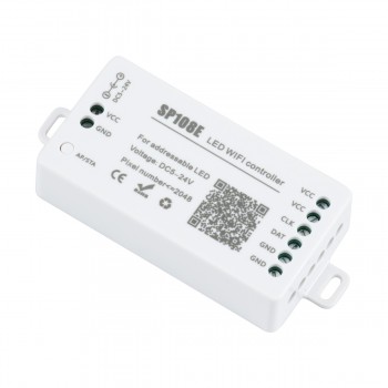 GloboStar® 73409 Ασύρματος WiFi LED RGBW Dream-Color Magic Digital Controller IOS/Android για LED Digital RGBW Προϊόντα DC 5-24V Max 2048 IC