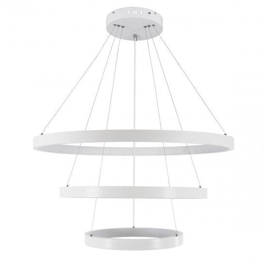 GloboStar® NEMESIS TRIO 61171-DECO Κρεμαστό Φωτιστικό Δαχτυλίδι-Κύκλος LED CCT 120W 14723lm 360° AC 220-240V - Εναλλαγή Φωτισμού μέσω Τηλεχειριστηρίου All In One Ψυχρό 6000k+Φυσικό 4500k+Θερμό 2700k Dimmable Φ40+60+80cm - Λευκό - 3 Years Warranty GloboStar® NEMESIS TRIO 61171-DECO Κρεμαστό Φωτιστικό Δαχτυλίδι-Κύκλος LED CCT 120W 14723lm 360° AC 220-240V - Εναλλαγή Φωτισμού μέσω Τηλεχειριστηρίου All In One Ψυχρό 6000k+Φυσικό 4500k+Θερμό 2700k Dimmable Φ40+60+80cm - Λευκό - 3 Years Warranty