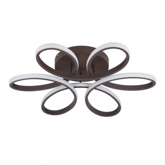 GloboStar® MARGARET 61402 Φωτιστικό Οροφής Design LED CCT 54W 6210lm 360° AC 220-240V - Εναλλαγή Φωτισμού μέσω Τηλεχειριστηρίου All In One Ψυχρό 6000k+Φυσικό 4500k+Θερμό 2700k Dimmable Φ57 x Υ12cm - Καφέ - 3 Years Warranty GloboStar® MARGARET 61402 Φωτιστικό Οροφής Design LED CCT 54W 6210lm 360° AC 220-240V - Εναλλαγή Φωτισμού μέσω Τηλεχειριστηρίου All In One Ψυχρό 6000k+Φυσικό 4500k+Θερμό 2700k Dimmable Φ57 x Υ12cm - Καφέ - 3 Years Warranty