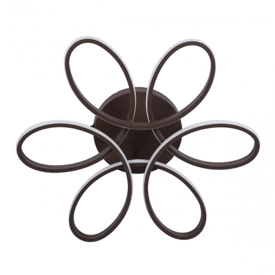 GloboStar® MARGARET 61402 Φωτιστικό Οροφής Design LED CCT 54W 6210lm 360° AC 220-240V - Εναλλαγή Φωτισμού μέσω Τηλεχειριστηρίου All In One Ψυχρό 6000k+Φυσικό 4500k+Θερμό 2700k Dimmable Φ57 x Υ12cm - Καφέ - 3 Years Warranty GloboStar® MARGARET 61402 Φωτιστικό Οροφής Design LED CCT 54W 6210lm 360° AC 220-240V - Εναλλαγή Φωτισμού μέσω Τηλεχειριστηρίου All In One Ψυχρό 6000k+Φυσικό 4500k+Θερμό 2700k Dimmable Φ57 x Υ12cm - Καφέ - 3 Years Warranty
